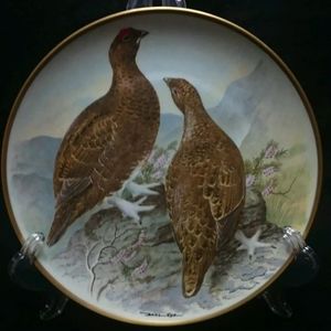Red Grouse By Franklin Porcelain Collectable Plate